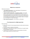 Pre-scan Requirements